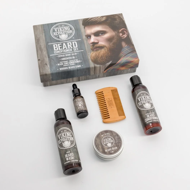 Premium Beard Care Kit – Beard Wash, Conditioner, Oil, Balm & Comb | Ultimate Grooming Set for Men - Image 6