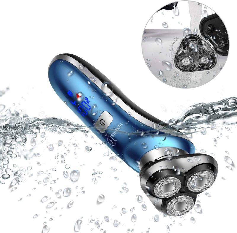 4-in-1 Electric Shaver & Trimmer – Cordless, Rechargeable, Waterproof Rotary Razor - Image 10