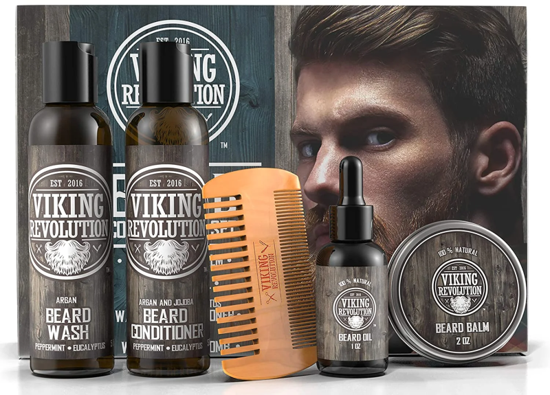 Premium Beard Care Kit – Beard Wash, Conditioner, Oil, Balm & Comb | Ultimate Grooming Set for Men