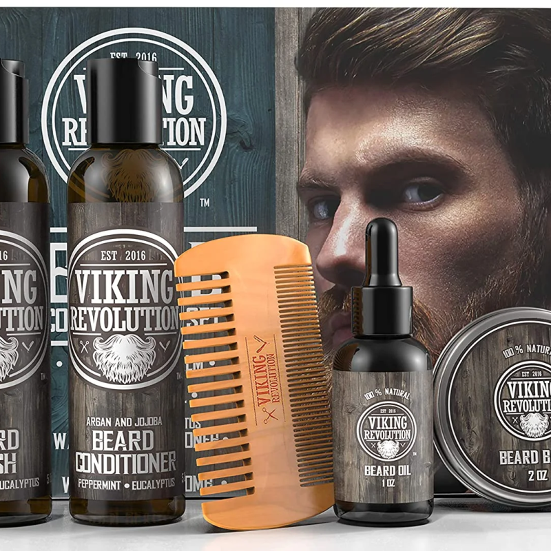 Premium Beard Care Kit – Beard Wash, Conditioner, Oil, Balm & Comb | Ultimate Grooming Set for Men