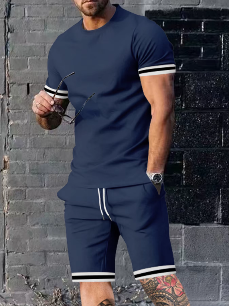 Men’s Summer Loose-Fit Two-Piece Set – Short Sleeve Shirt & Shorts, Casual Sports Wear - Image 5