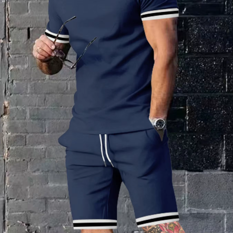 Men’s Summer Loose-Fit Two-Piece Set – Short Sleeve Shirt & Shorts, Casual Sports Wear - Image 7
