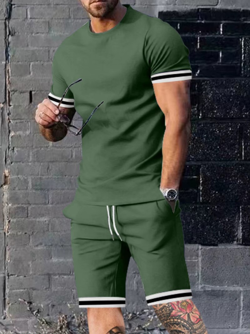 Men’s Summer Loose-Fit Two-Piece Set – Short Sleeve Shirt & Shorts, Casual Sports Wear - Image 4