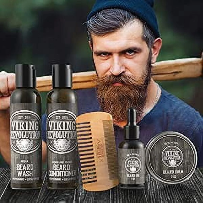 Premium Beard Care Kit – Beard Wash, Conditioner, Oil, Balm & Comb | Ultimate Grooming Set for Men - Image 7