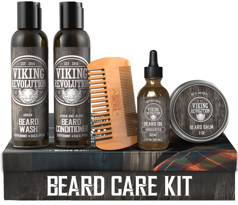 Premium Beard Care Kit – Beard Wash, Conditioner, Oil, Balm & Comb | Ultimate Grooming Set for Men - Image 2