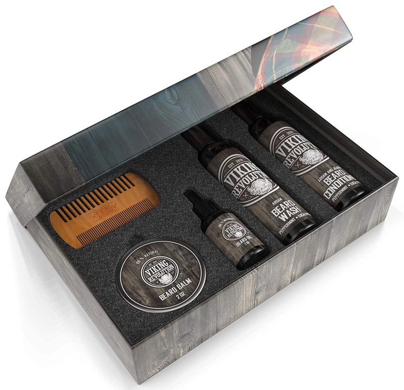 Premium Beard Care Kit – Beard Wash, Conditioner, Oil, Balm & Comb | Ultimate Grooming Set for Men - Image 4