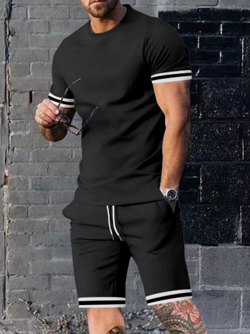 Men’s Summer Loose-Fit Two-Piece Set – Short Sleeve Shirt & Shorts, Casual Sports Wear - Image 3