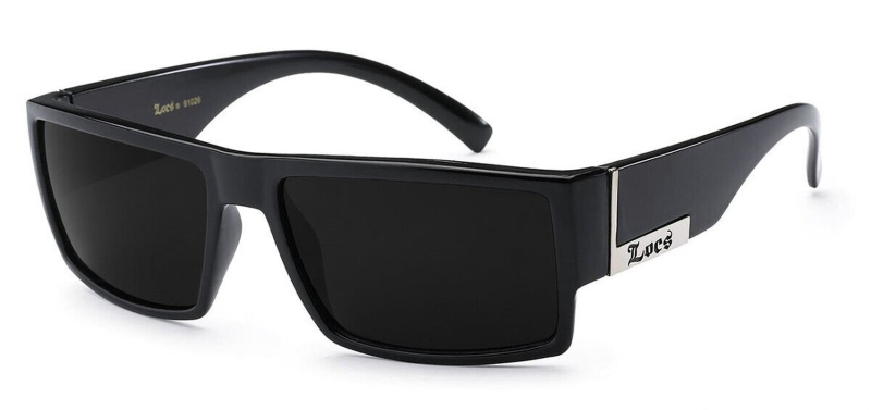 Men's Locs Sunglasses – Super Dark Lens in Gloss Black & Matte Black Frames - Image 2