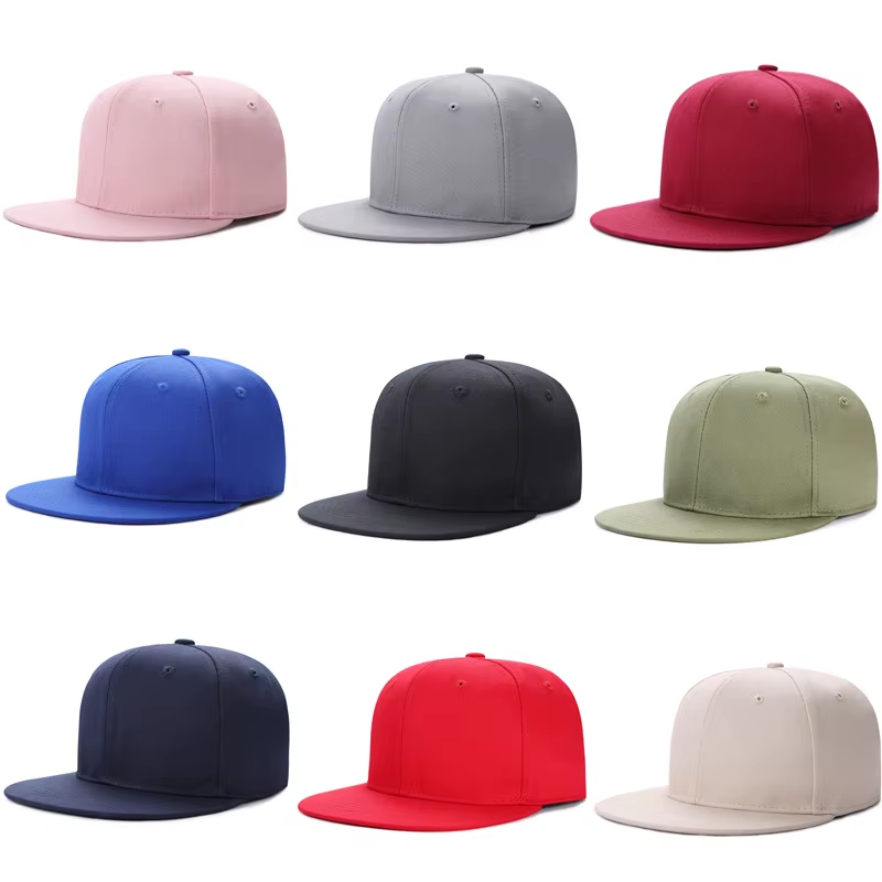 Unisex Solid Color Snapback Hat – Adjustable Classic Streetwear Style