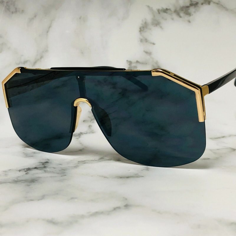 Men’s Designer Sunglasses – Metal Frame with One-Piece Lens | Bold, Fashion-Forward Top Shades - Image 9