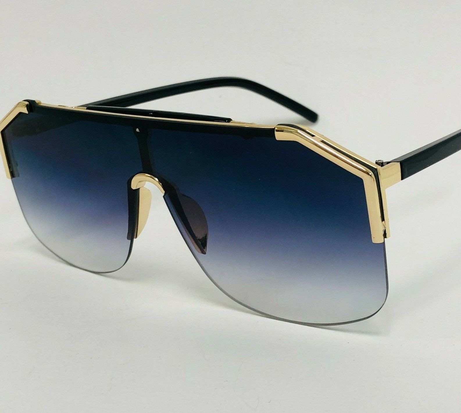 Men’s Designer Sunglasses – Metal Frame with One-Piece Lens | Bold, Fashion-Forward Top Shades